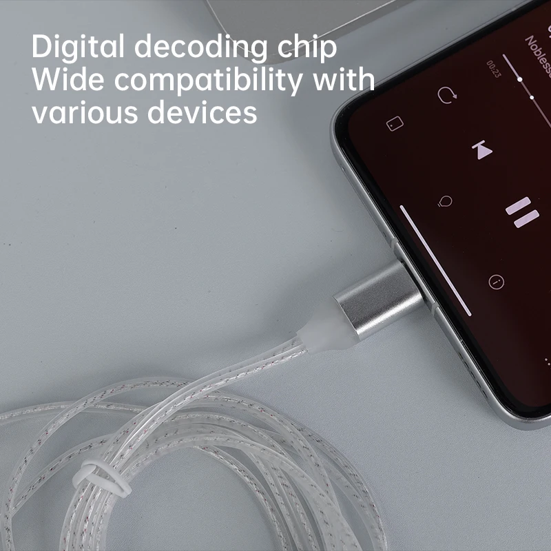 Picture 5: CCA C1 Type-c Silver Plated Earphone Cable Suitable for KZ Earphones Cpin 0.75mm