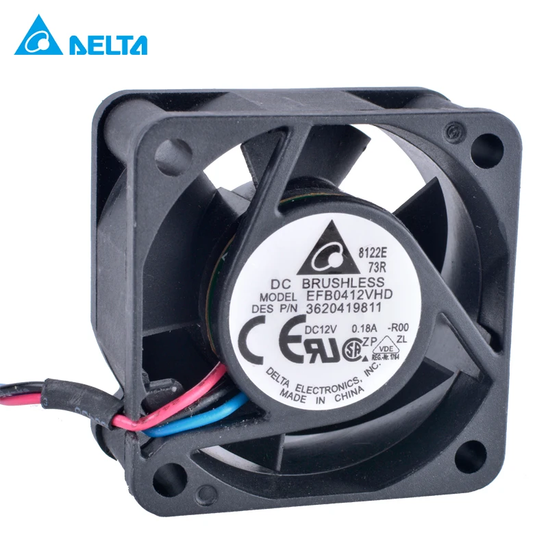 

EFB0412VHD 4cm 40mm fan 4020 40x40x20mm 12V 0.18A Double ball bearing large air volume switch cooling fan