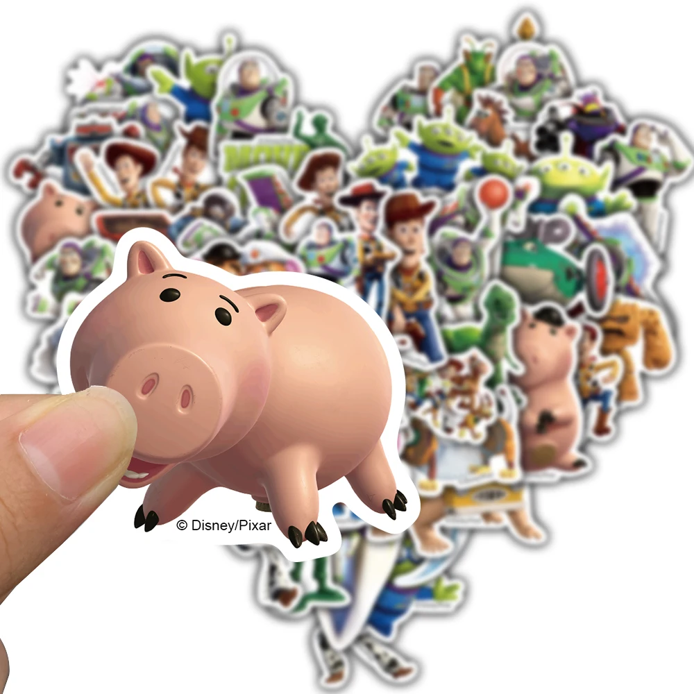 50PCS 3D Toy Story Sticker Disney Skateboard Cartoon Scrapbooking Graffiti Telefoon Auto Muur Kamer Koffie Pegatinas Bar Sticker