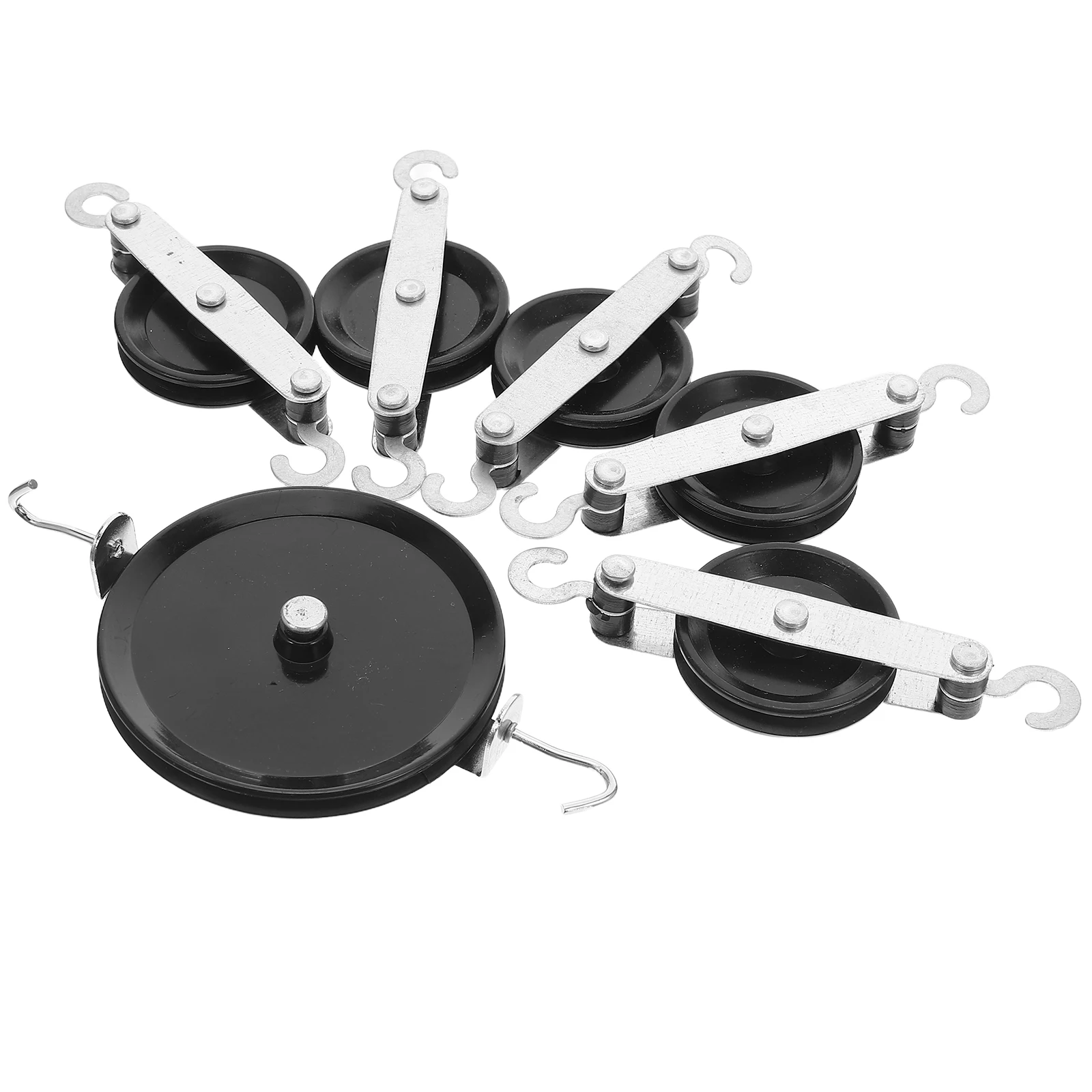 

6 Pcs Experimental Pulley Block Single Wheel Tools Lifting Piece for Students and Tackle Plastic Science System