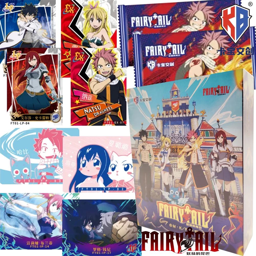 

Kabao Original FAIRY TAIL Collection Cards for Kids Japanese Classic Anime IP Fantasy Adventure Character Rare Cards Xmas Gifts