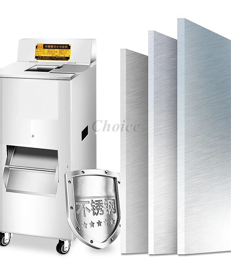 200 kg/h 1800w affettatrice commerciale multifunzionale in acciaio inox verticale affettare dadi tagliuzzati tagliacarne