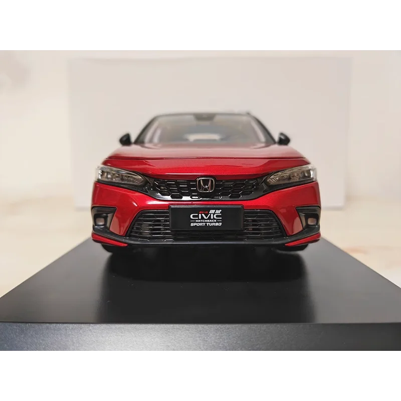 Diecast 1:18 Scale Original Dongfeng HONDA CIVIC 2023 Sport Alloy Car Model Collectible Toy Gift Souvenir Display Ornament