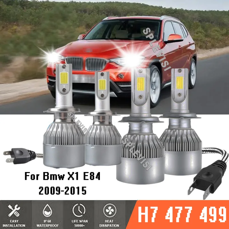 

4x 477 499 Car LED Headlight Bulbs 6000k White 12V Conversion Kit Fit For Bmw X1 E84 2009-2015 2010 2011 2012 2013 2014 2015