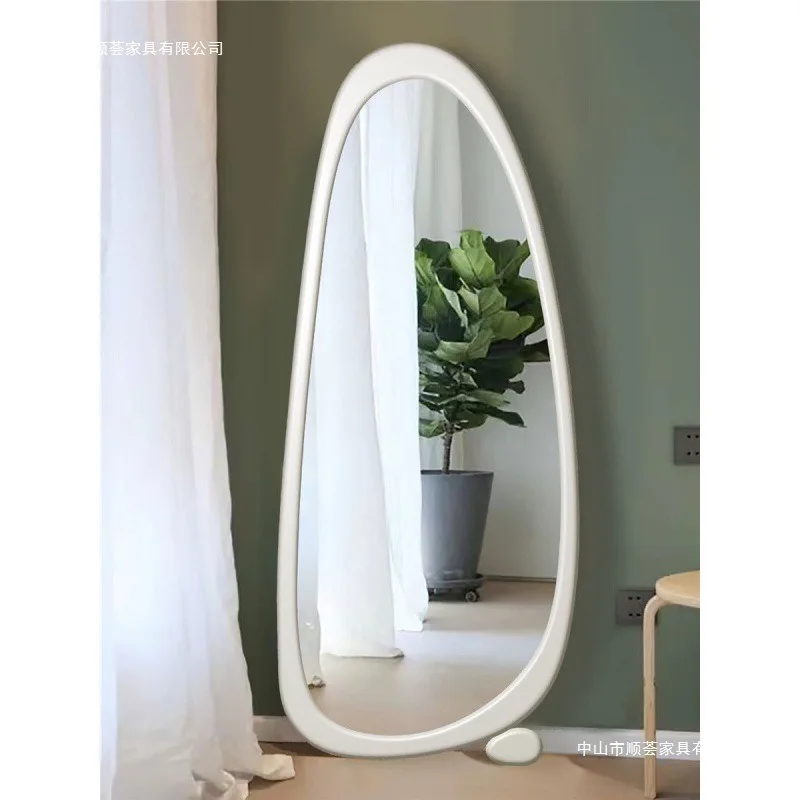 Ph Special-shaped Medieval Full-body Full-length Mirror Purple Irregular French Cute Style Home Floor Fitting Mirror Princess