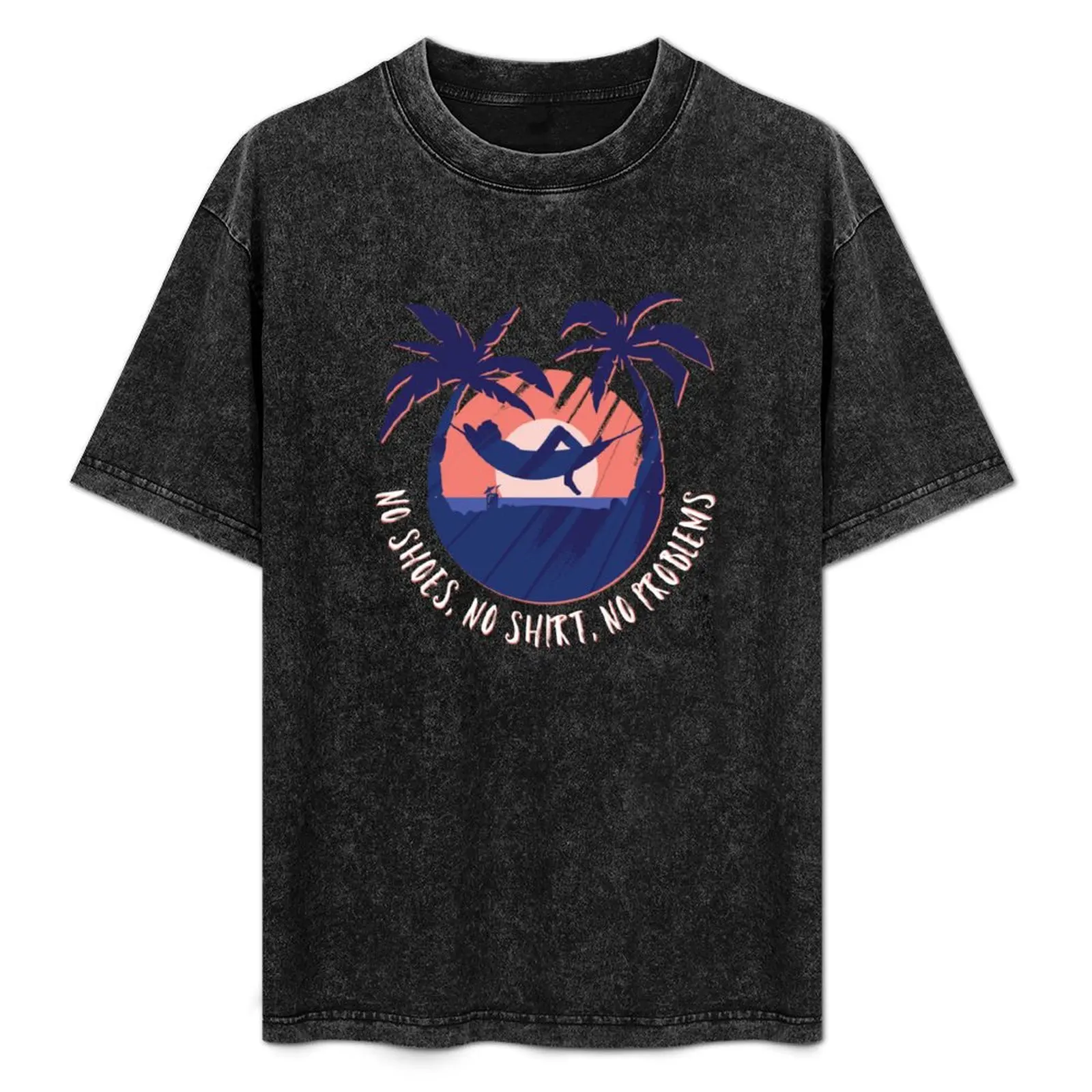 

No shoes, No shirt, No problems T-Shirt Plus Size Basic Cotton T-Shirt
