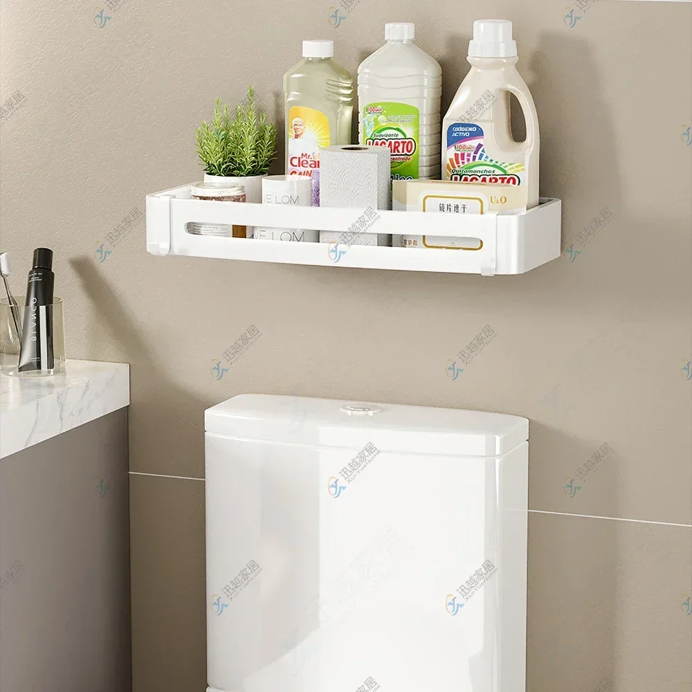 Bathroom Shelf White Aluminum Triangular Holder Shower Shampoo Cosmetics Wall Toilet Corner Storage Rack Organizer Accessories