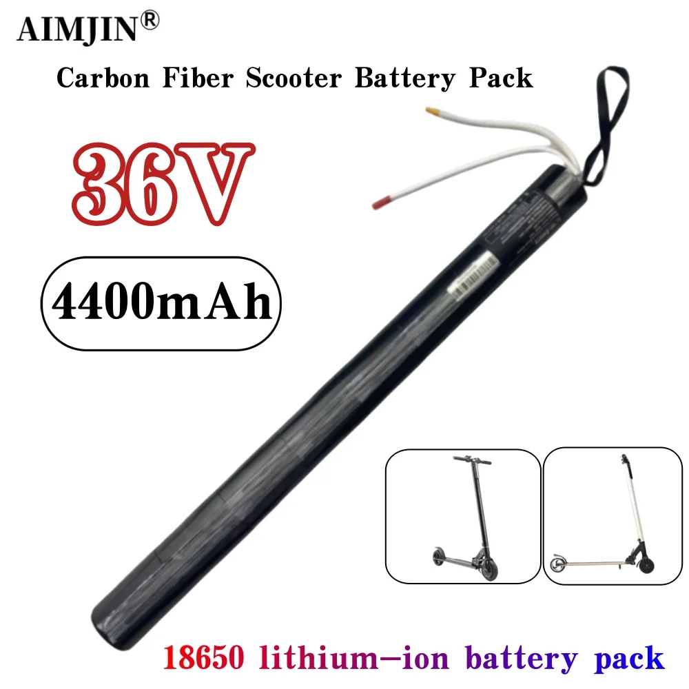 

100% New 36V 4400mAh Lithium Battery Pack Carbon Fiber Scooter Electric Scooter Battery Pack