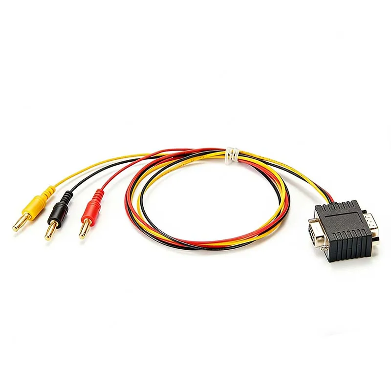 CAN bus DB9 female connector test cable, LIN-BUS signal acquisition connection cable, DB9 to banana plug/alligator clip