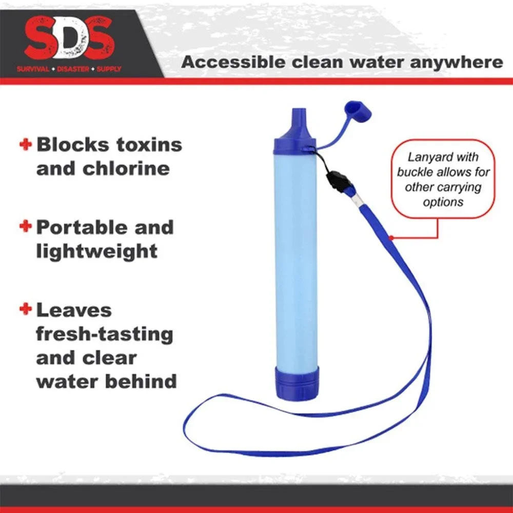 Portable Outdoor Water Purifier Camping Hiking Emergency Life Survival Filter Portable Water Filtration System High Quality