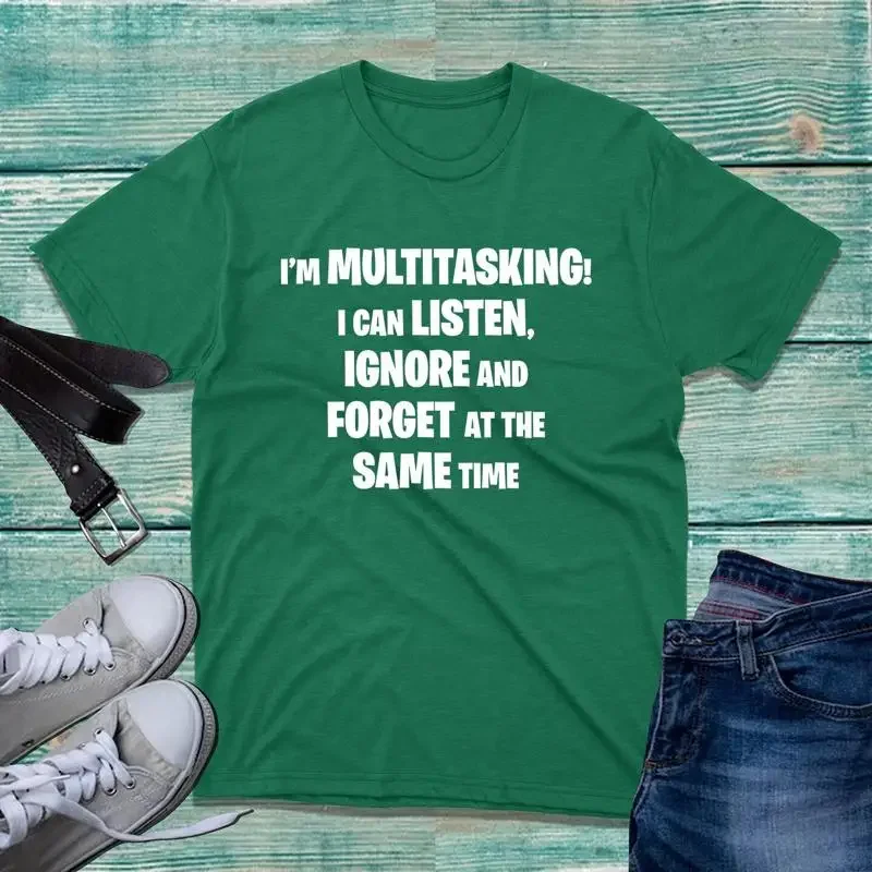 I'M Multitasking T Shirt Funny Humour Multitasker Saying Top