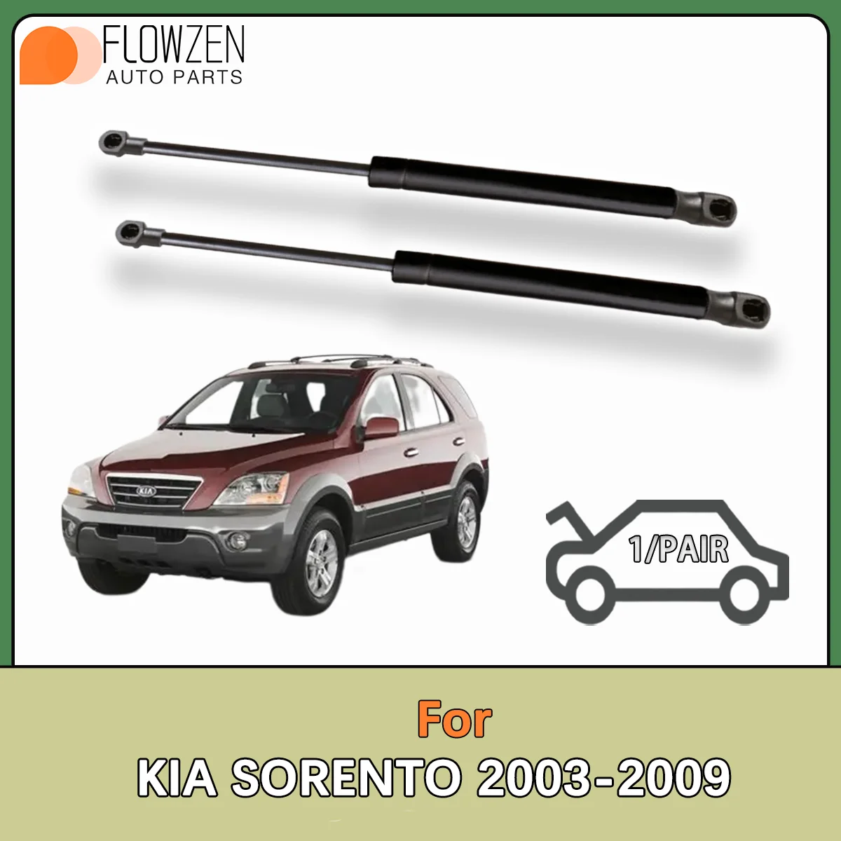Front Hood Gas Struts Spring Bar Support Rod OE 811813E010 6305 SG350004 PM3027 For KIA SORENTO 2003-2009 Hood Lift Support