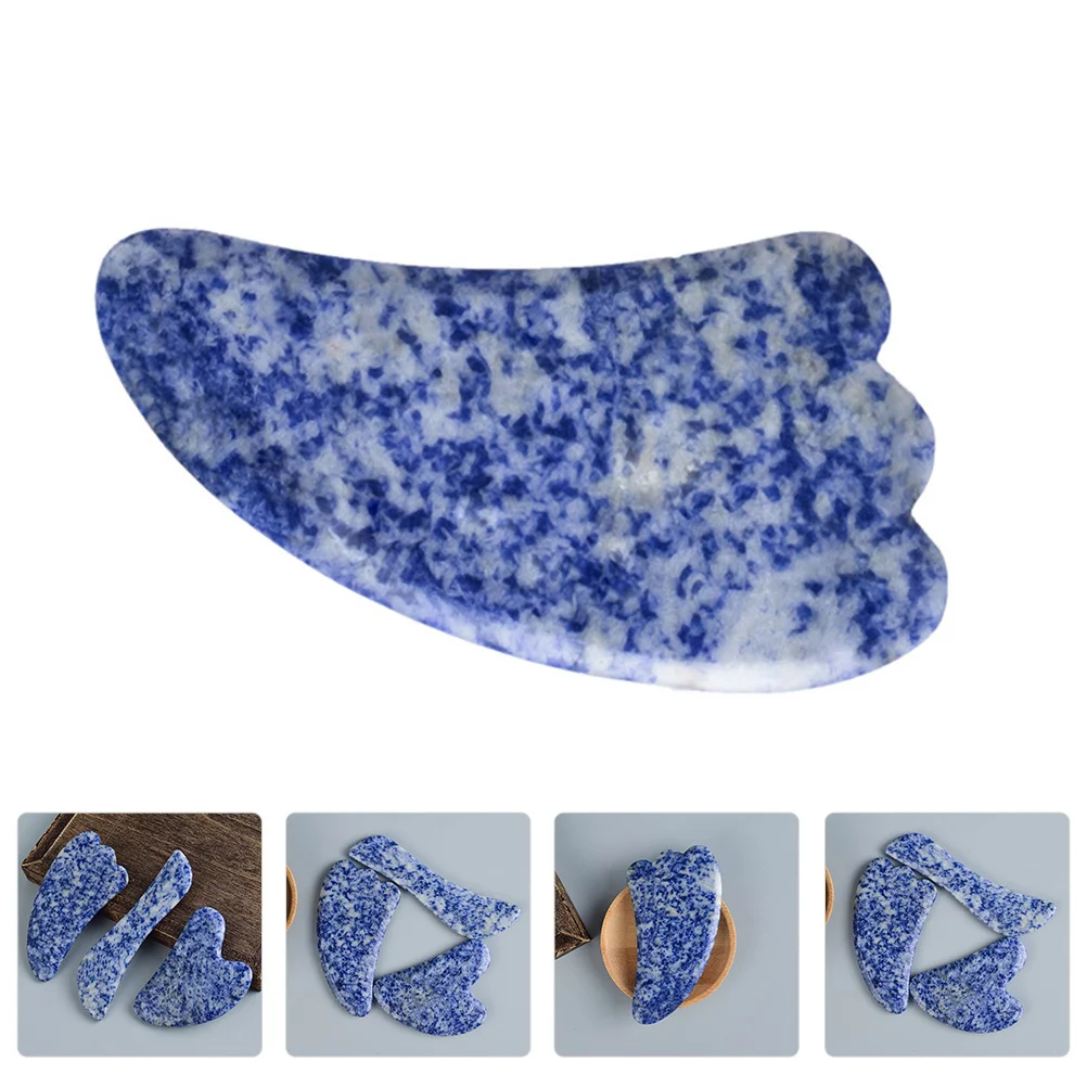 Planche Gua Sha en Jade naturel, outil de Massage pour grattage du visage et du corps, pierre de refroidissement lisse pour la beauté, soins de la peau, Routine avec 1 pièces