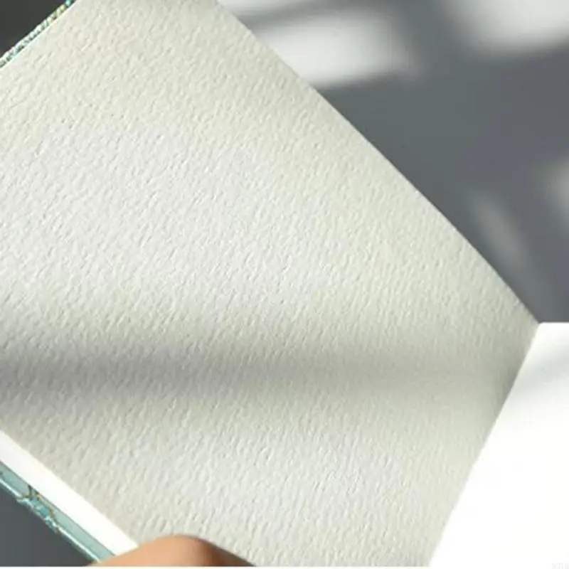 M5TB พกพาปกแข็งสเก็ตช์สีน้ำขนาด 5x5 นิ้ว 20 แผ่นพร้อมสายรัดยืดหยุ่น