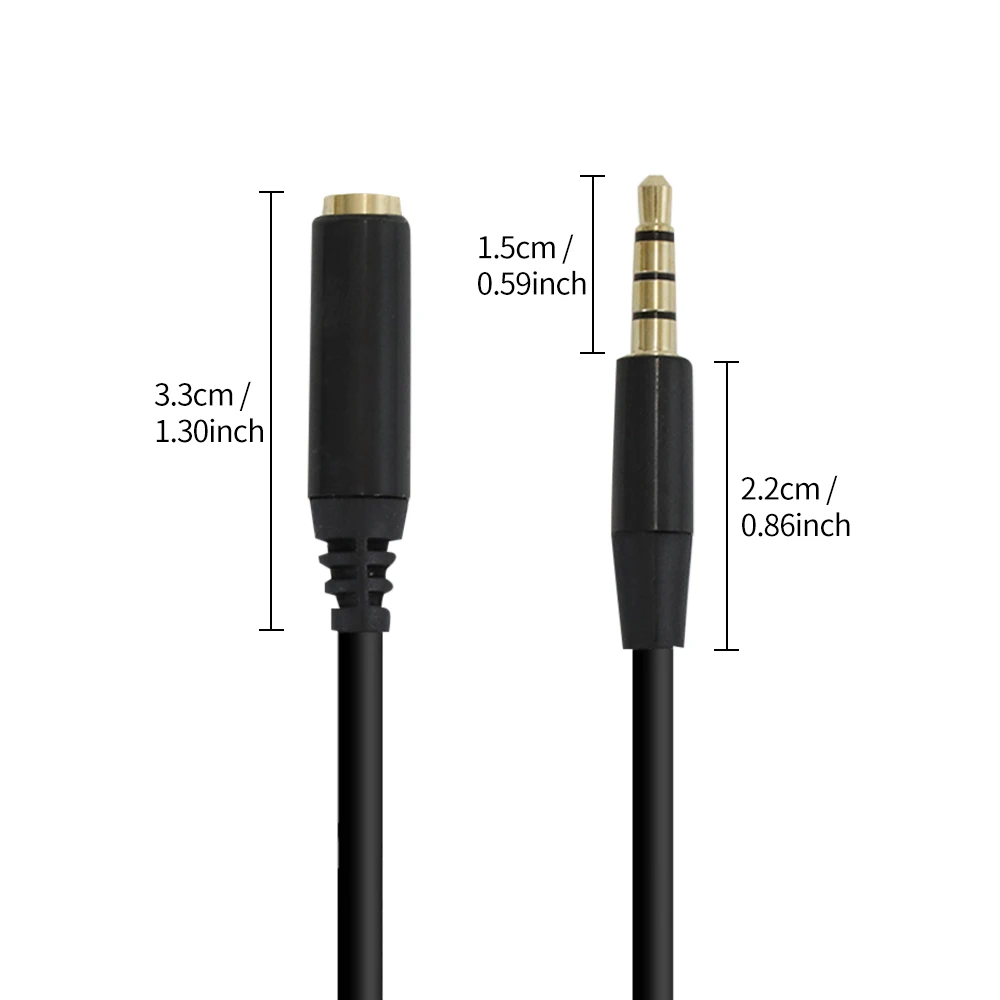 5m/3m/2m Headphone Audio Extension Cable 3.5mm Jack Male to Female AUX Cable Audio Stereo Extender Cord Earphones Speaker Supply