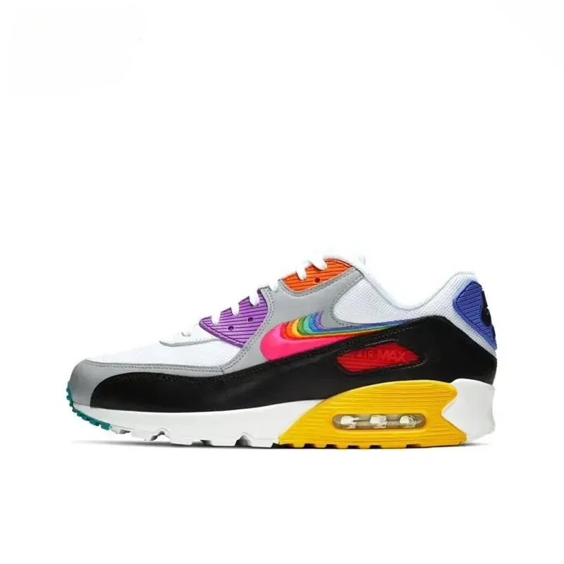 Nike Air Max 90 Anti-slip Wear Resilient Air Cushion Cushioning Breathable Multi-functional Low-top Running Shoes