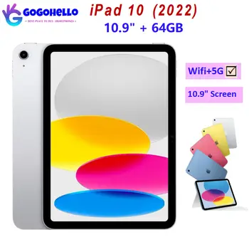 ओरिजिनल Apple iPad 10 (2022) 10th Gen 10.9 इंच 64GB WiFi + सेलुलर 5G फेस ID 12MP अनलॉक्ड यूज़्ड टैबलेट 95% नया जैसा 10 best sales एप्पल आईपैड ओरिजिनल - №9
