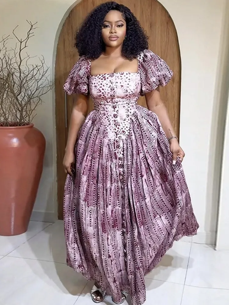

Африканские платья для женщин Vetement Femme Dashiki Abaya Maxi Dress Африканская одежда Dashiki Ankara Платья 2023 Лето Осень Новинка