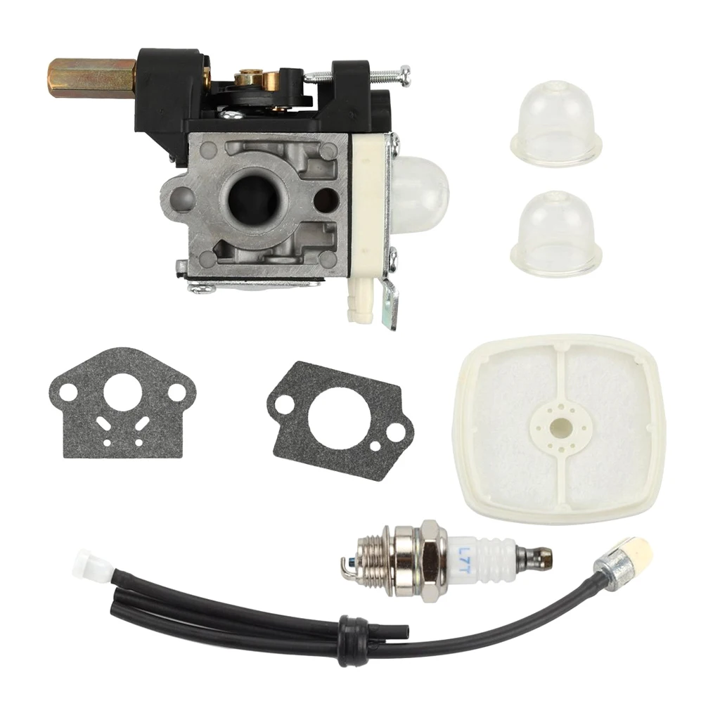 Complete Trimmer Carburetor Service Kit with Gaskets Primer Bulb Air Filter Spark Plug for Echo SRM230 SRM231 PAS230 PAS231