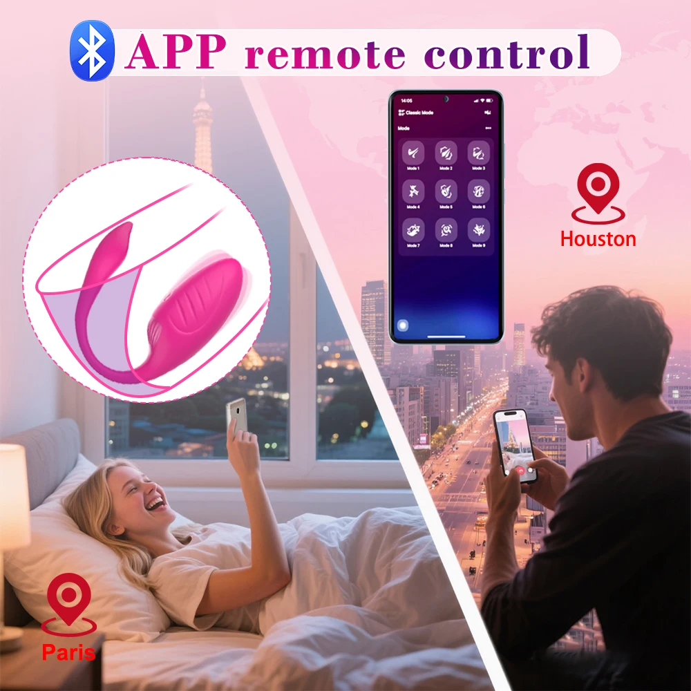البظر محفز سماعة لاسلكية تعمل بالبلوتوث G بقعة VibratorDildo سراويل ارتداء تهتز البيض الإناث معدات الاستمتاع واللعب الجنسي للإناث