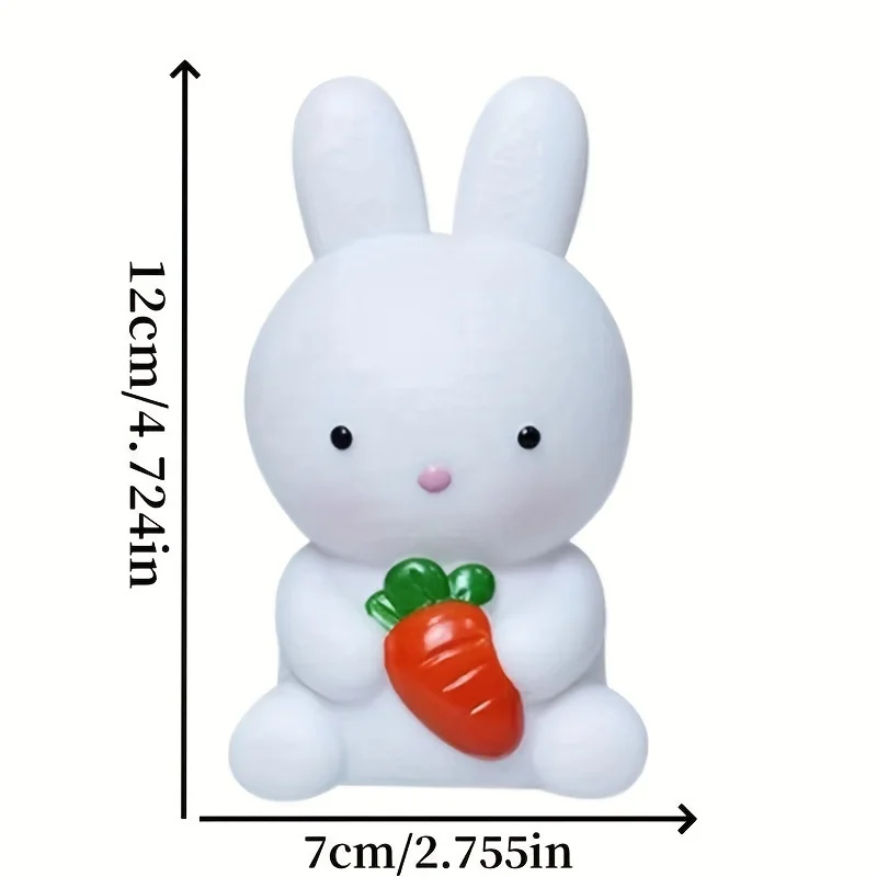 1PC cute cartoon rabbit light, girl LED night light, bedroom living room light, rabbit decorative lamp, gift light bunny gift