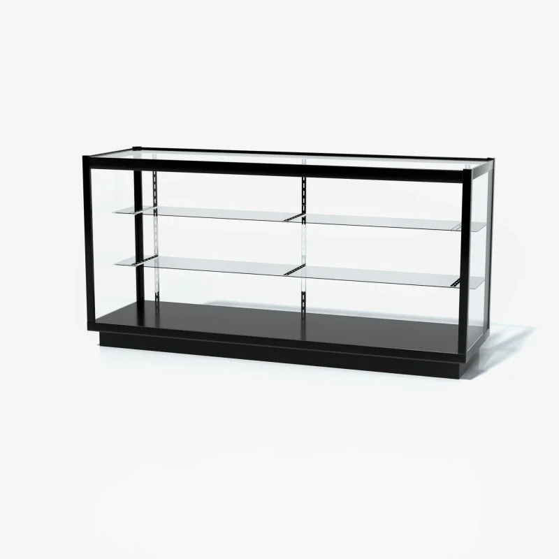 Custom. custom 6 feet glass display aluminum frame glass cabinet