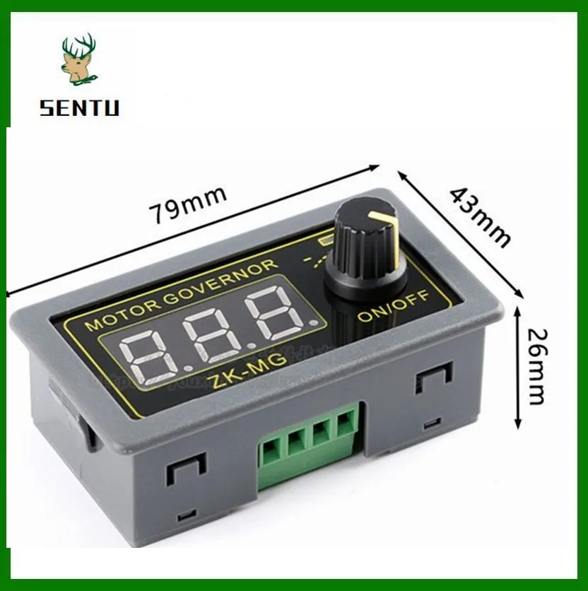 Imagem -02 - Motor Controller com Velocidade Ajustável Digital Display Encoder Dever Ratio Frequência Pwm Max 15a Zk-mg 530v 12v 24v 5a dc