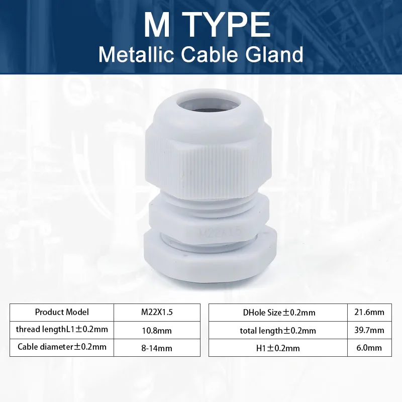5pcs ip68 Kabel verschraubung wasserdicht verstellbare Kabelst ecker m12/m16/m18/m20/m22/m25/m27/m30 Kunststoff verbindungen schwarz weiß diy go