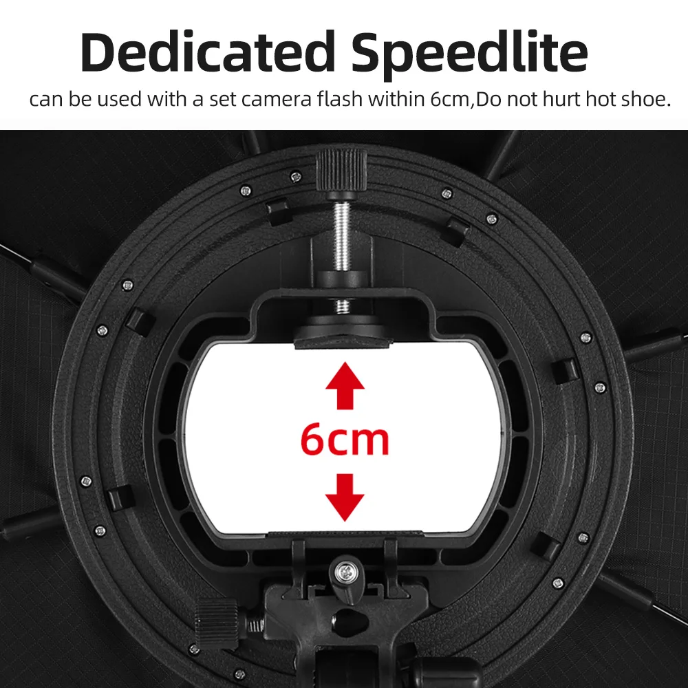 Soonpho 55CM 65CM Softbox Speedlite Portable Octagon Umbrella Light Outdoor Flash Soft Box Godox Photography Photo Video Vlog