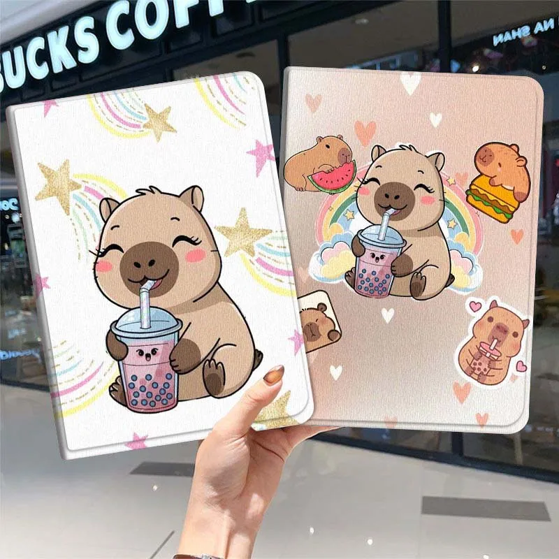 

Cute Wombat Milk Tea Gift For Samsung Galaxy Tab A7 A A8 A9 A11 S6 S11 10.1 10.4 10.5 Inch Lite PLus Soft Tablet Case