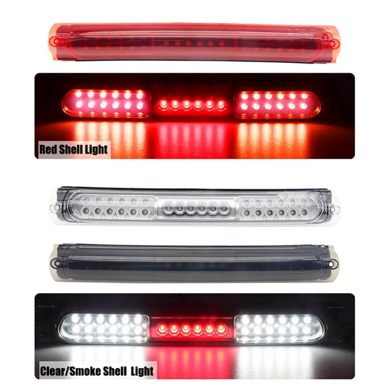 Car LED High-Position Brake Light Red And Black 3RD Tail Light For Ford F150 F250 1997-2004 XL3Z13A613AA