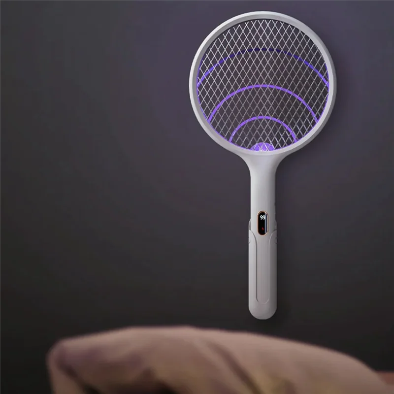 ABVI-Smart LED عرض الطاقة مصباح طارد مثبت على الحائط منشة البعوض الإلكترونية E3 قابلة للشحن 2000Mah