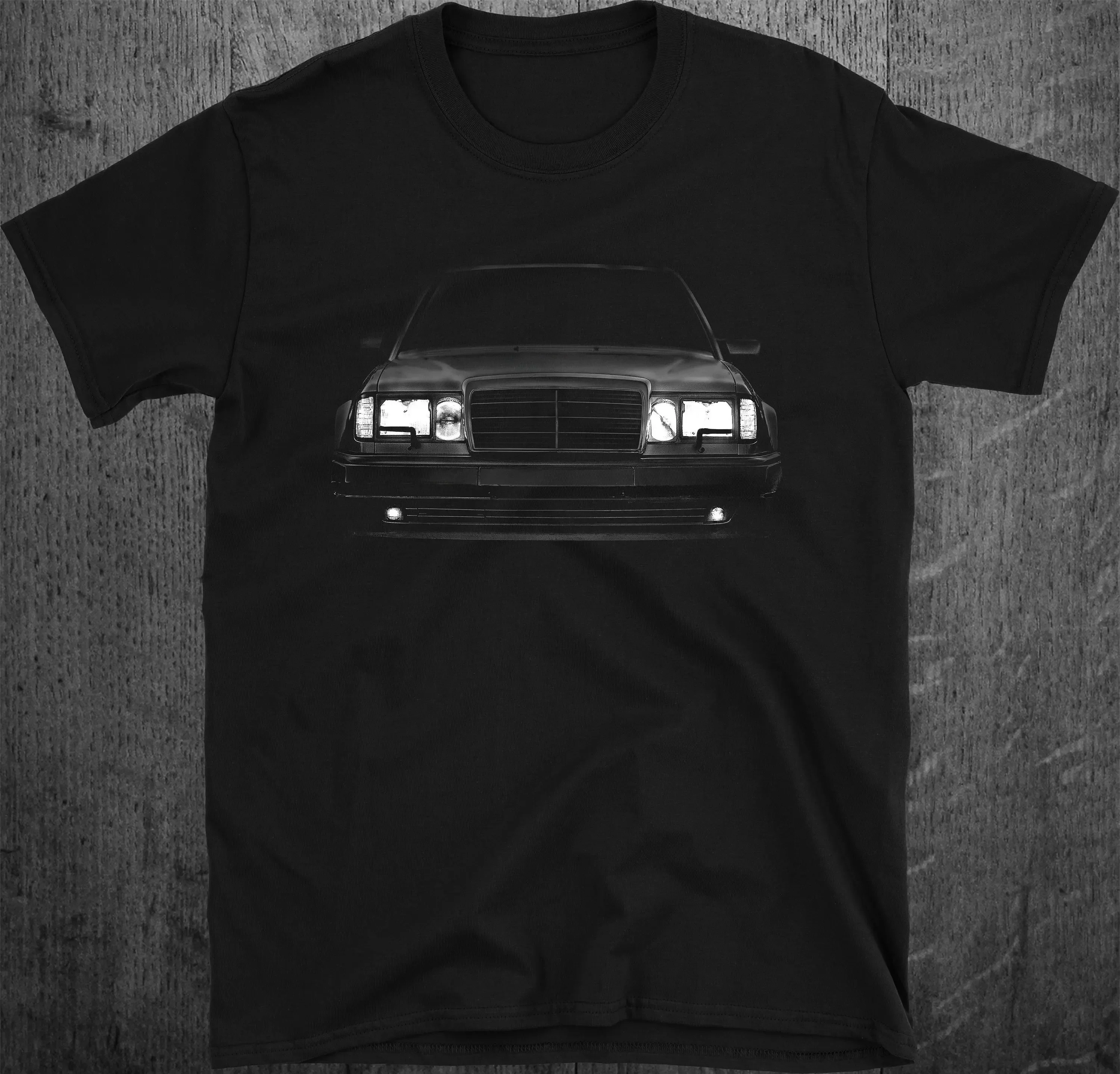 W124 Classic Deutsche Auto Headlights Glow T-Shirt aus 100 % Baumwolle