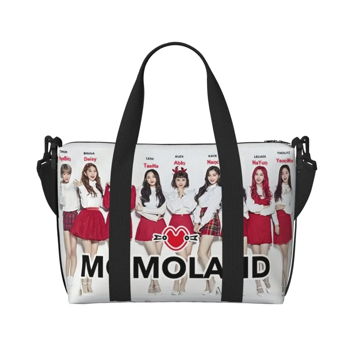 Custom Kpop Mama Lands Fashion Tote Bag Women Large Capacity Gym Beach Travel Bags