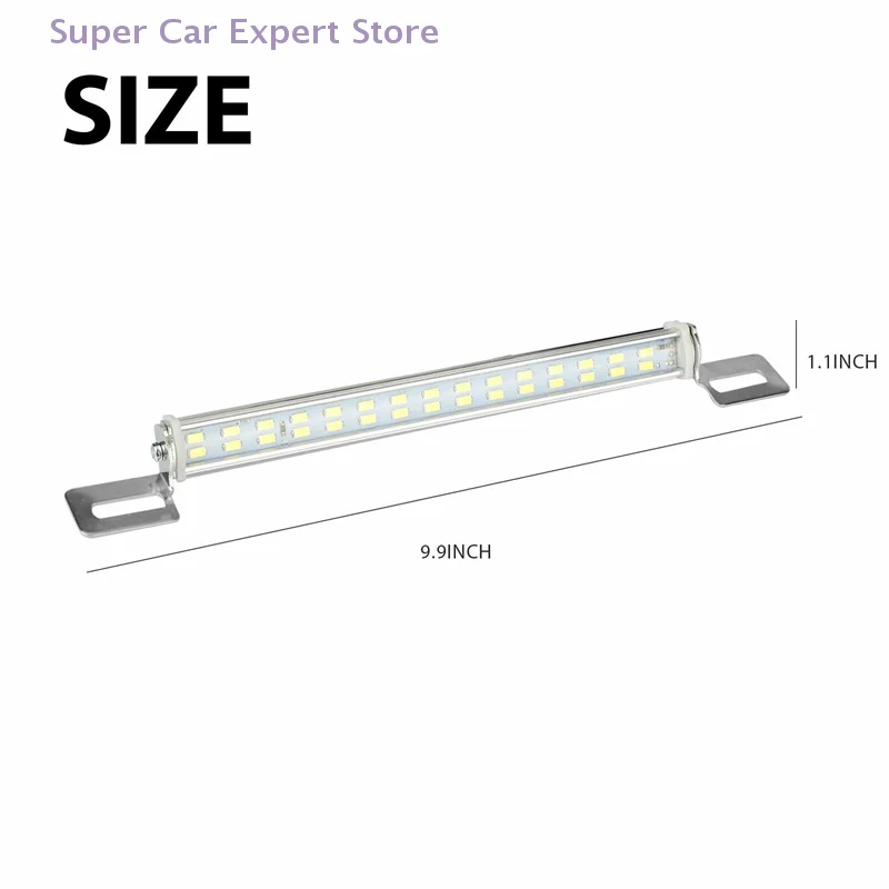 30 LED سيارة الذيل مصباح مكبح عكس الضوء مصلحة الارصاد الجوية 5730 الخلفية لوحة ترخيص ضوء بار مناسبة لوقوف السيارات الخلفية وتحول أضواء