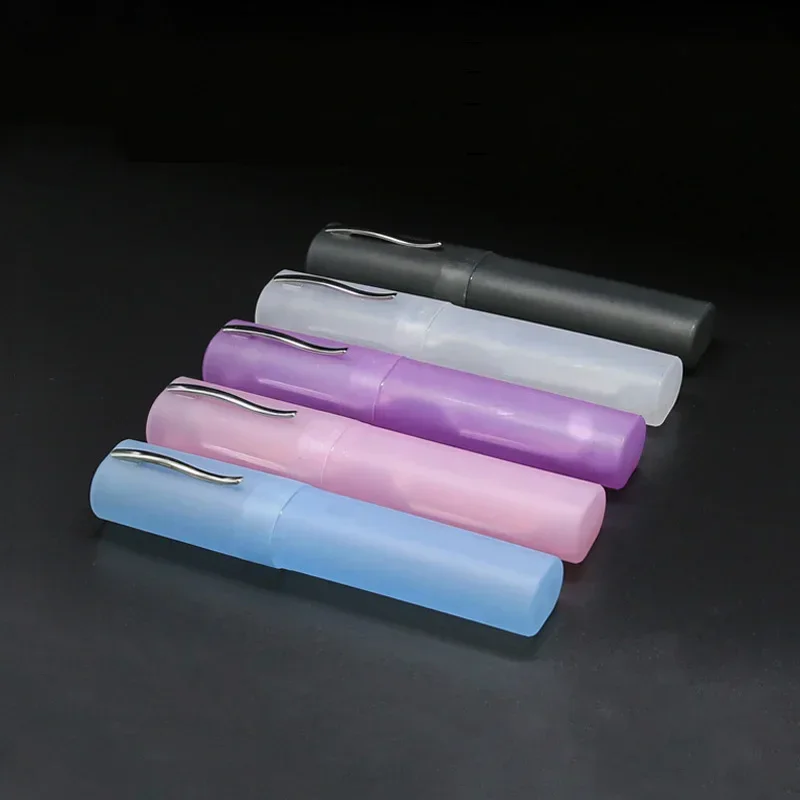 Men Reading Glasses Ultra-light Pen Holder Reading Glasses with Box Multi-color One-piece Plastic Presbyopic Glasses +1.0 To +4 image 3