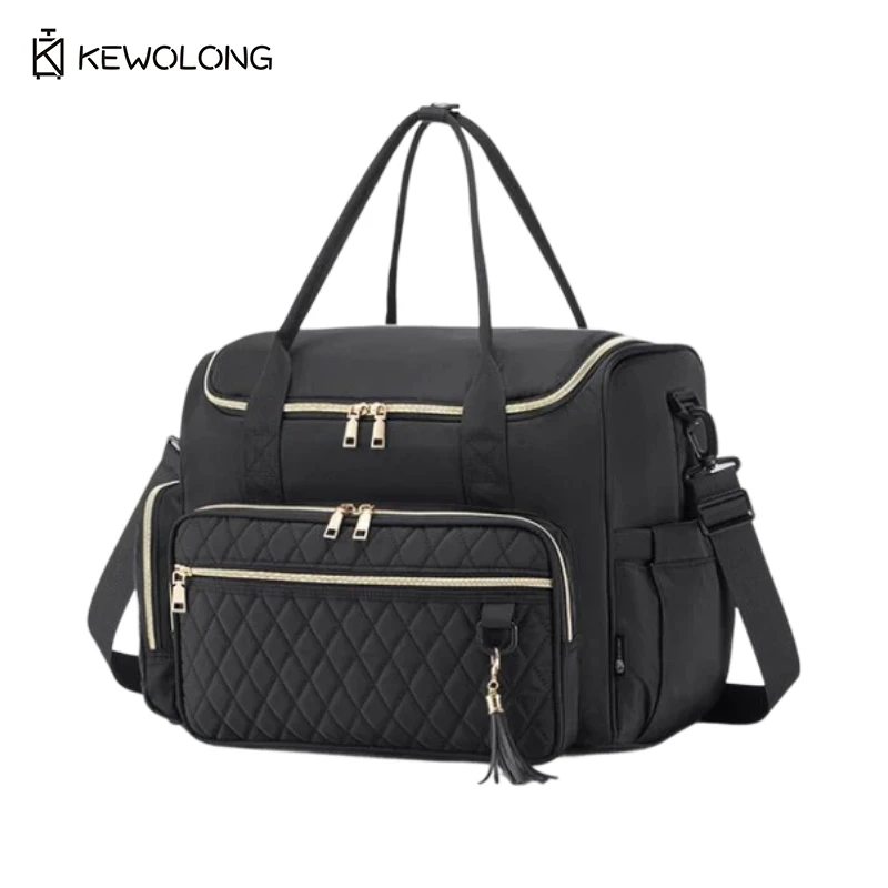 

Tower Travel Trolley Bag with Pockets, Rolling Carrying Case for Computer, Lightweight Portable Wheels Luggage for Carry On