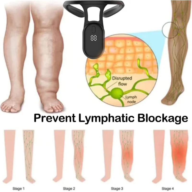 Instrumento ortopédico de alívio linfático ultrassônico para pescoço para homens e mulheres