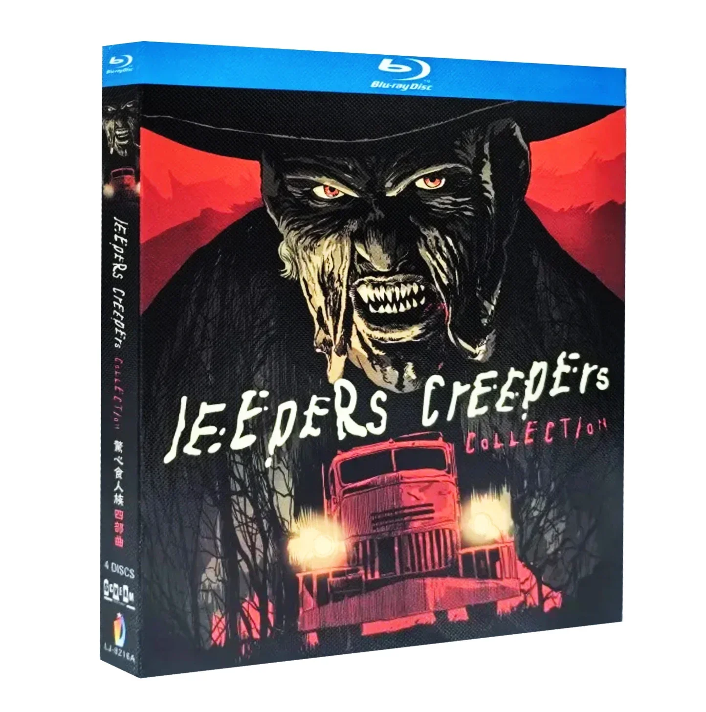 Jeepers Creepers 1-4 (2001-2022) 4-Disc New Box Set English Audio Blu-ray disc High Definition BD