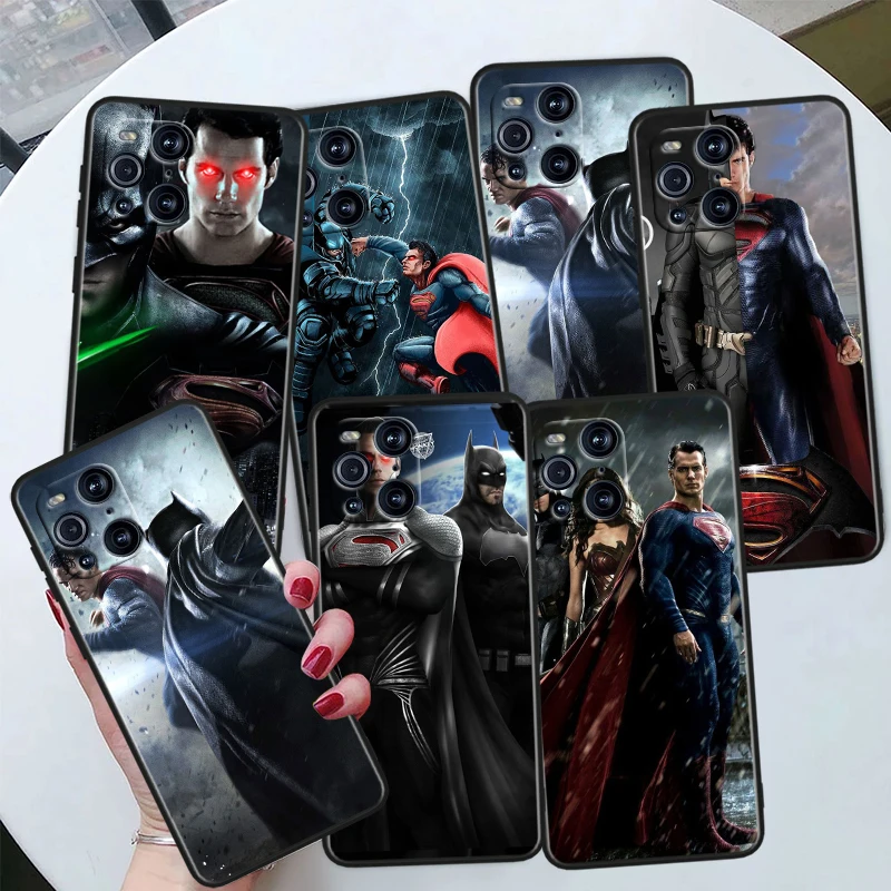 Superman Batman For OPPO Find X6 X5 X3 X2 F21S F21 Pro Lite Neo Black Silicone Soft Cover Capa Phone Case