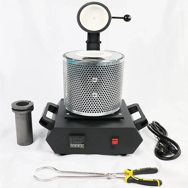 Mini 1/2/3KG electric melting furnace melting induction for metal GOLD silver