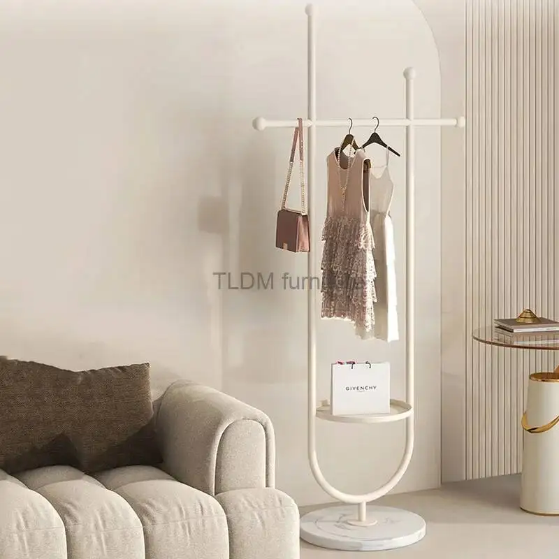 

Floor Portable Stand Clothes Rack Bedroom Holder Clothes Hanger Hat Rack Home Modern Perchero De Pie Clothing Store Furniture