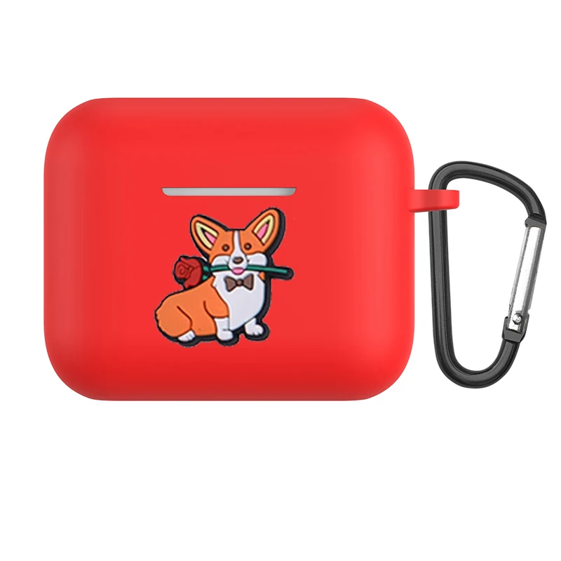 Caso dos desenhos animados para jbl onda 100 caso cães/gato/flor caso silicone fone de ouvido capa para jbl w100 caso acessório caixa de carregamento