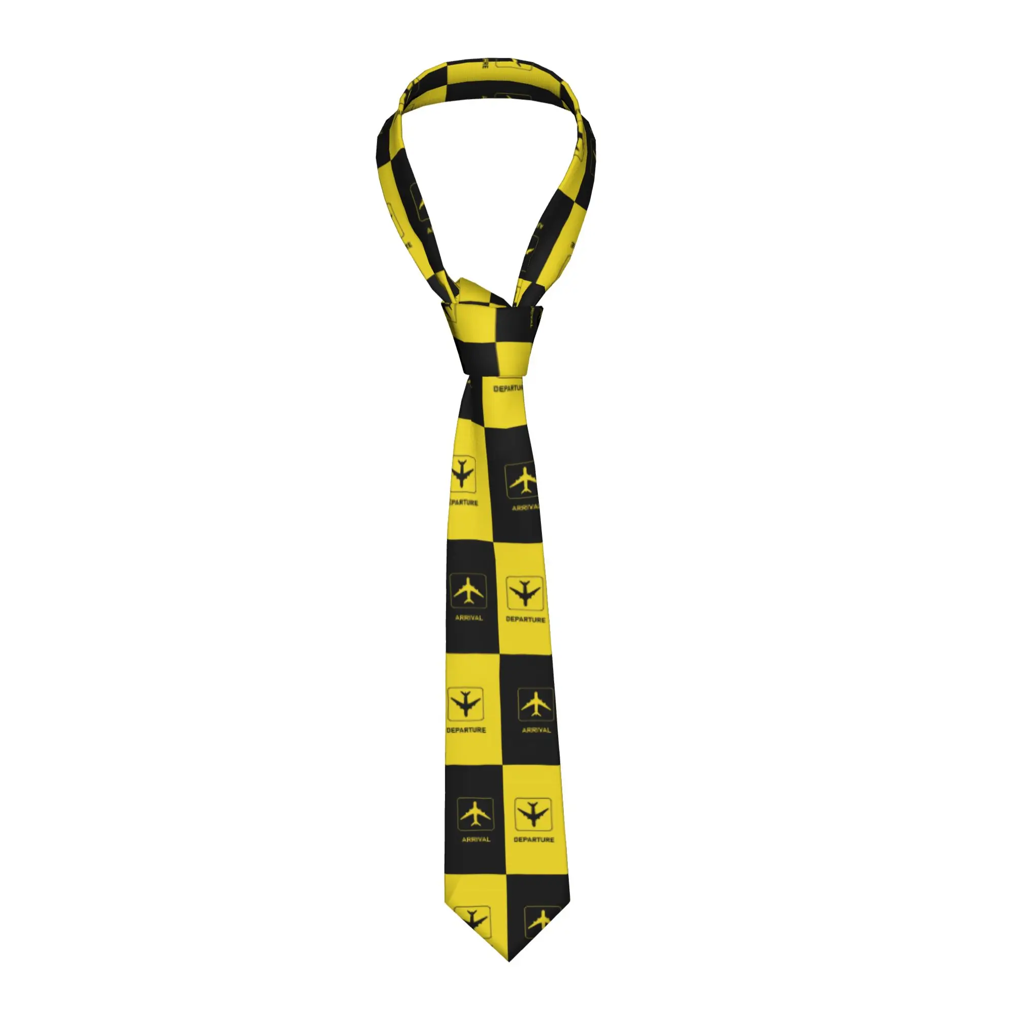 

Индивидуальные галстуки для мужчин с авиационным дизайном: классические, для вечеринок, с изображением самолетов и аэропортов, из шелка