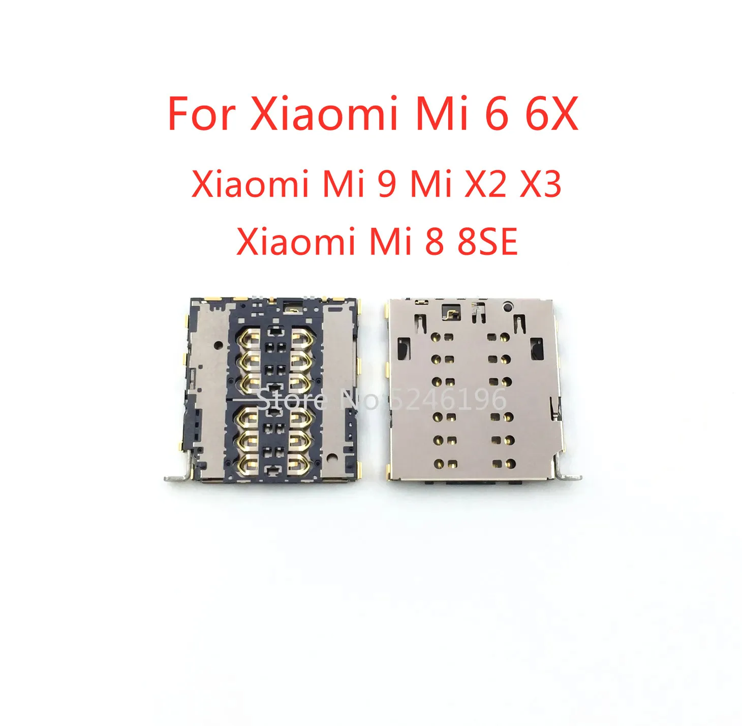 Bandeja lectora de tarjetas Sim, ranura para Xiaomi 6 6X Xiaomi 8 Mi 8SE Xiaomi 9 Xiaomi Mi X2 Mi 2S Mi X3 Xiaomi Note 3, piezas de reparación, 2-10 Uds.