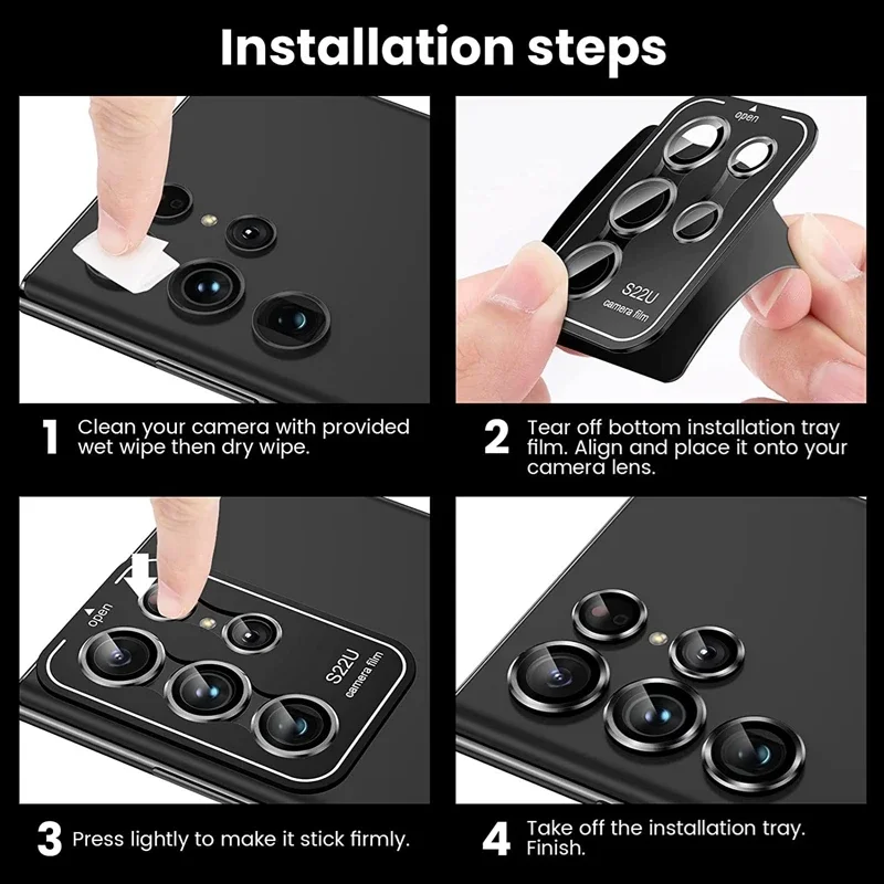 Metalen cameralensbeschermer glas voor Samsung Galaxy S25 Edge Volledige dekking Cameralens Ring Case Glazen lensfilm