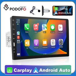 Podofo 1 din Car Radio HD Autoradio Multimedia Player Touch Screen Car Stereo MP5 FM Bluetooth USB Camera Car 1 Din Player