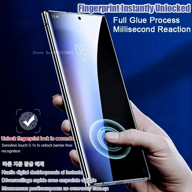 2-Pack Tempered Glass Screen Protector for Samsung Galaxy S23 HD Anti-Spy Privac for S23 24 22 21 20 Ultrl10 9Full Coverage