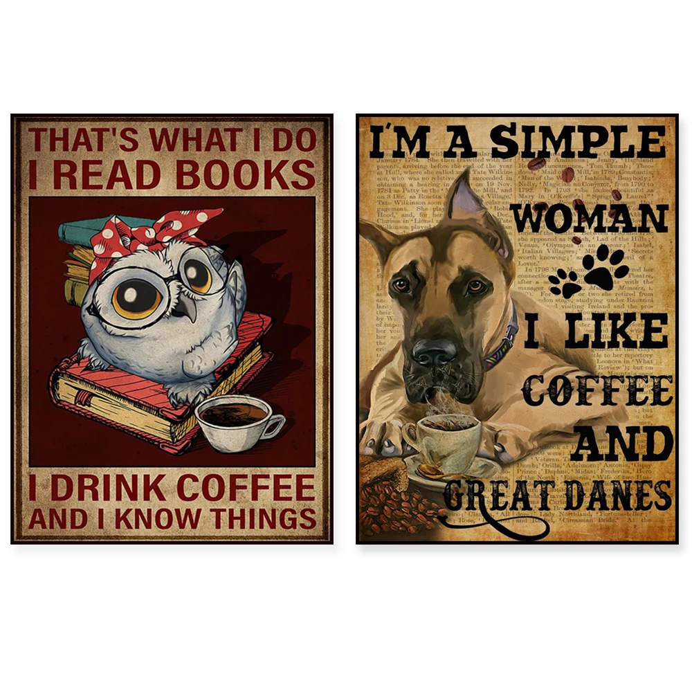 thinker cat is what i do i drink coffee i know, cats drink coffee tell me more sick pretend care wall art poster coffee gift