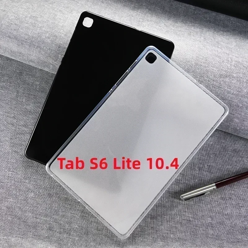 Capa transparente para samsung galaxy tab s6 lite 10.4 2020 2022 SM-P610/p615 SM-P613/p619 tpu silicone volta tablet caso